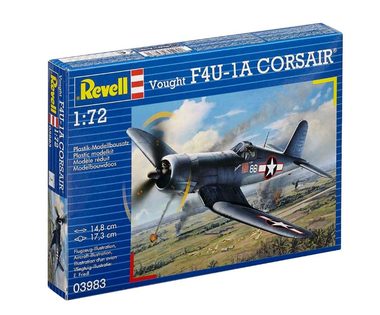 Revell Vought F4U-1A Corsair / Plastikový model / 1:72 / Počet dílků 63 / Doporučený věk: od 10 let