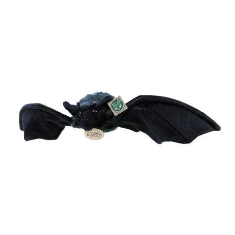 RAPPA Plyšový netopýr černý 16 cm / ECO-FRIENDLY / od 0 měsíců