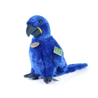 RAPPA Plyšový papoušek modrý Ara Hyacintový stojící 23 cm / ECO-FRIENDLY / od 0 měsíců