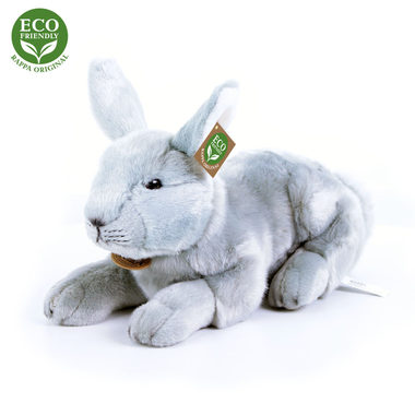 RAPPA Plyšový králík ležící 33 cm / ECO-FRIENDLY / od 0 měsíců