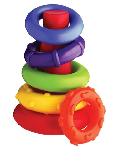 Playgro - Plastové navlékací kroužky / od 9 měsíců