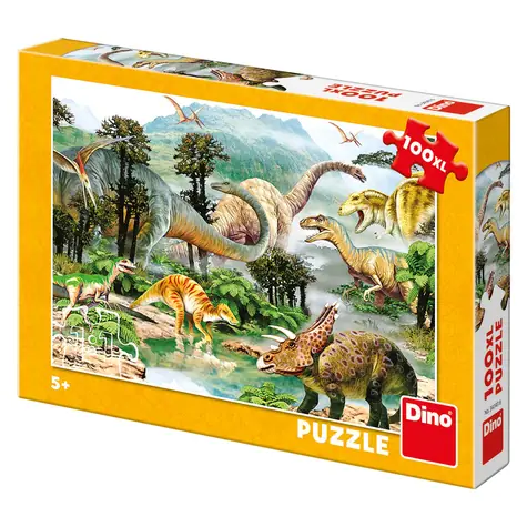 DINO Život dinosaurů - NOVÉ / 100 dílků / XL / od 5 let