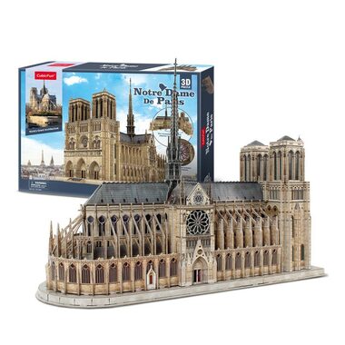 CubicFun 3D Puzzle Katedrála Notre-Dame / 293 dílů / 58.6 x 22 x 44 cm