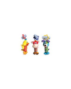 Playgro - Cestovní závěsné hračky 3ks / od 0 měsíců