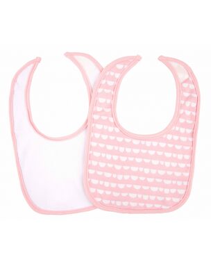 Playgro - Dětský bryndák růžový - 2 ks / od 0 měsíců