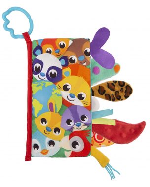 Playgro - Textilní knížka se zvířecími ocásky / od 3 měsíců