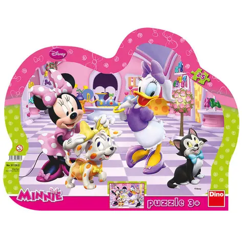 DINO MINNIE & MAZLÍČCI - kontura Puzzle / 25 dílků / od 3 let