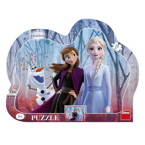 DINO FROZEN II - kontura Puzzle / 25 dílků / od 3 let