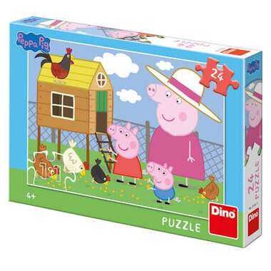 DINO PEPPA PIG: SLEPIČKY / 24 dílků / od 4 let