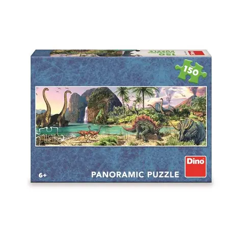 DINO Dinosauři u jezera - Panoramic / 150 dílků / od 6 let
