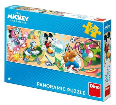 DINO Mickey s kamarády sportují - Panoramic / 150 dílků / od 6 let