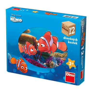DINO Kostky Nemo / Kubus dřevěné kostky / 12 dílků / od 3 let