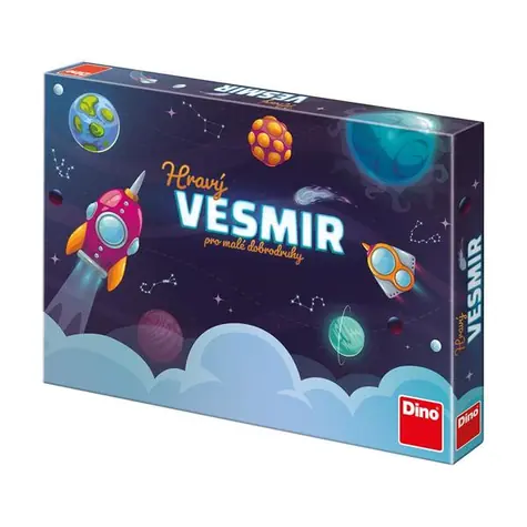 DINO Hravý vesmír - Dětská hra / Délka hry: 20 min. / Počet hráčů: 2-4 / od 6 let