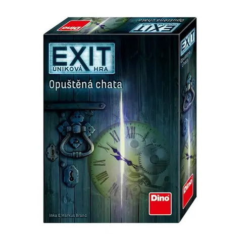 DINO Exit úniková hra: Opuštěná chata - Párty hra / Délka hry: 90 minut / Počet hráčů: 1-6 / od 12 let