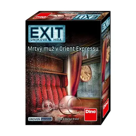 DINO Exit úniková hra: Mrtvý muž v Orient Expresu - Párty hra / Délka hry: 90 minut / Počet hráčů: 1-4 / od 12 let