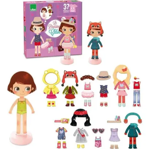 Vilac Magnetické oblékací puzzle Chloe / od 3 let