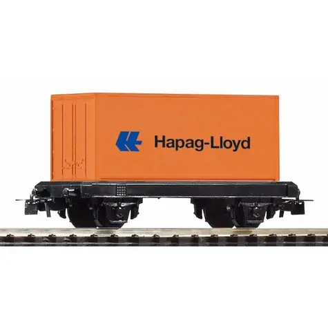 Piko 57022 myTrain Plošinový vagon s kontejnérem DB / Měřítko:H0(1:87) / Délka: 87 mm / Rádius: 358 mm / od 8 let 