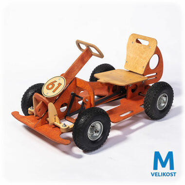 GOCar šlapací auto střední - oranžová / Velikost M / Nosnost 50 Kg / od 6 let