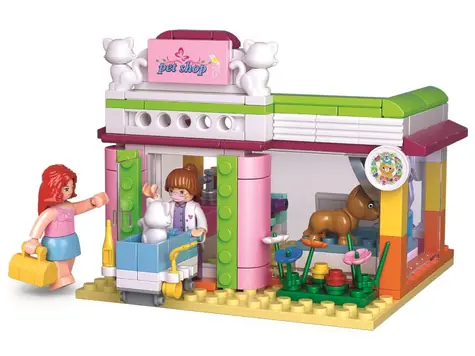 Sluban Girls Dream Holidays M38-B0602 Veterinární klinika / LEGO - kompatibilní / Počet figurek|dílků: 2|195 / od 6 let