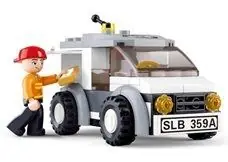 Sluban Letiště M38-B0359 Doručovací vůz / LEGO - kompatibilní / Počet figurek|dílků: 1|75 / od 6 let