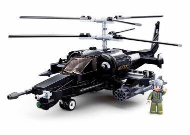 Sluban Model Bricks M38-B0752 Bojový vrtulník / LEGO - kompatibilní / Počet figurek|dílků: 1|333 / od 8 let