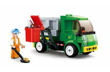 Sluban Town M38-B0781B Popelářský vůz / LEGO - kompatibilní / Počet figurek|dílků: 1|118 / od 6 let