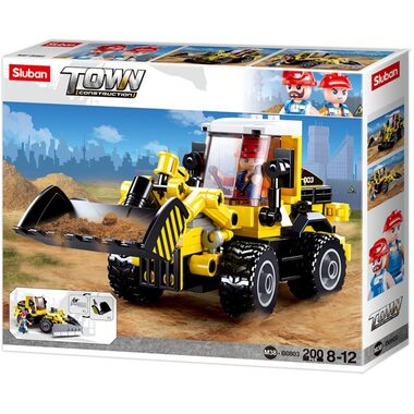 Sluban Town Stavitelé M38-B0803 Bagr s lopatou / LEGO - kompatibilní / Počet figurek|dílků: 1|200 / od 8 let