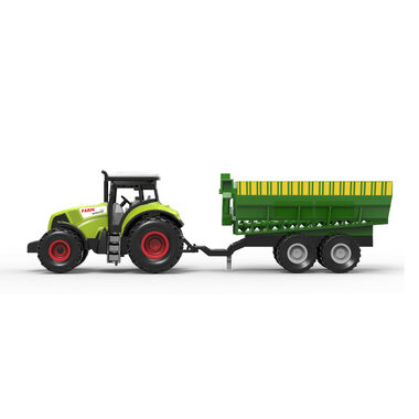 RAPPA - Traktor plastový se zvukem a světlem s vlečkou / od 3 let