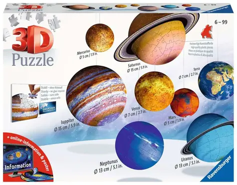 Ravensburger Planetární soustava / 522 dílků / od 6 let