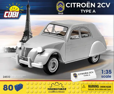 COBI 24510 Citroen 2CV typ A (1949) / 80 dílů / 1:35 / od 5 let