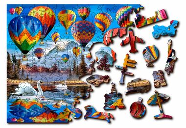 Wooden City 3D Puzzle Poklidné cestování L / 300 dílů / od 8 let