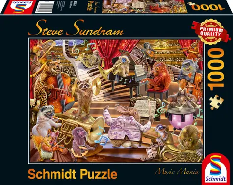 SCHMIDT Puzzle Hudební mánie / 1000 dílků / od 12 let