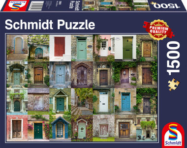 SCHMIDT Puzzle Koláž dveří / 1500 dílků / od 12 let
