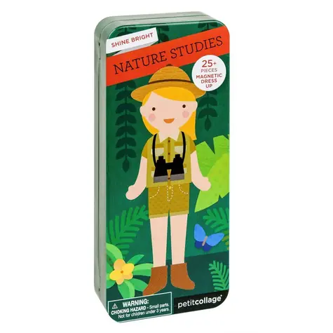 Petit Collage Magnetické puzzle Přírodovědkyně / od 3 let