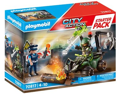 Playmobil® City Action 70817 Starter Pack Policie: Nebezpečné cvičení / Počet dílků: 58 / od 4 let