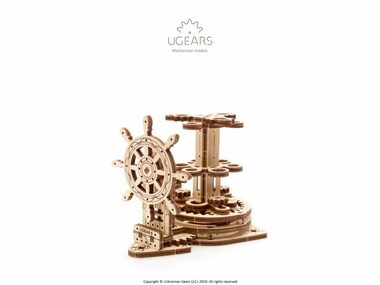 Ugears 3D dřevěné mechanické puzzle Organizér na psací potřeby / od 14 let / 51 dílků / Obtížnost: jednoduchá