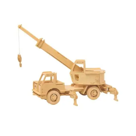 Woodcraft Dřevěné 3D puzzle jeřáb / od 6 let 