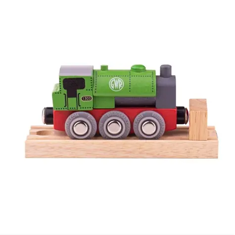 Bigjigs Rail Dřevěná lokomotiva GWR zelená / od 3 let