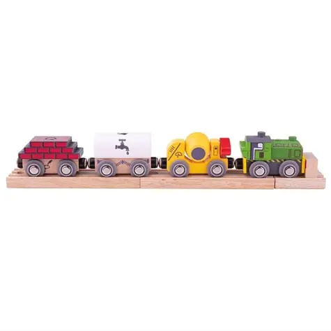 Bigjigs Rail Dřevěný stavební vlak / od 3 let