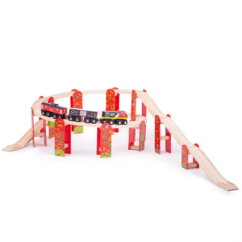 Bigjigs Rail Víceúrovňový set kolejí / od 3 let