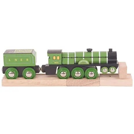 Bigjigs Rail Dřevěná replika lokomotiva Flying Scotsman / od 3 let
