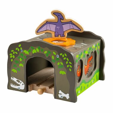 Bigjigs Rail Dinosauří tunel T-Rex / od 3 let