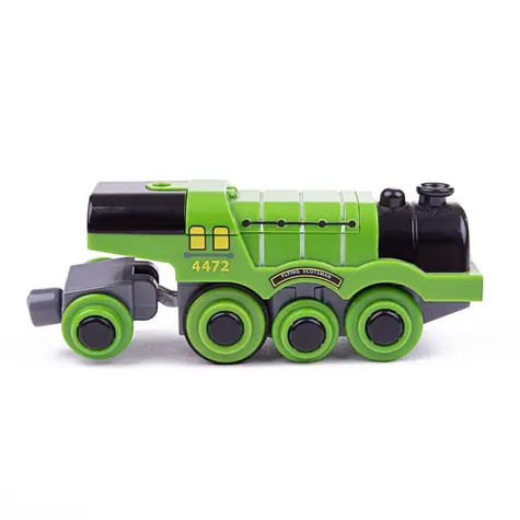 Bigjigs Rail Elektrická lokomotiva Flying Scotsman zelená / od 3 let