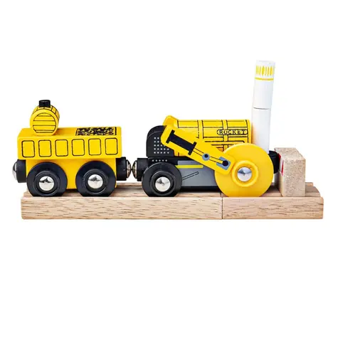 Bigjigs Rail Replika historické lokomotivy Rocket + 2 koleje / od 3 let