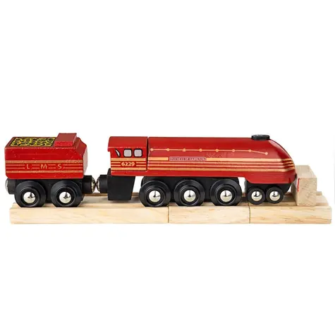 Bigjigs Rail replika lokomotivy Duchess of Hamilton + 3 koleje / od 3 let