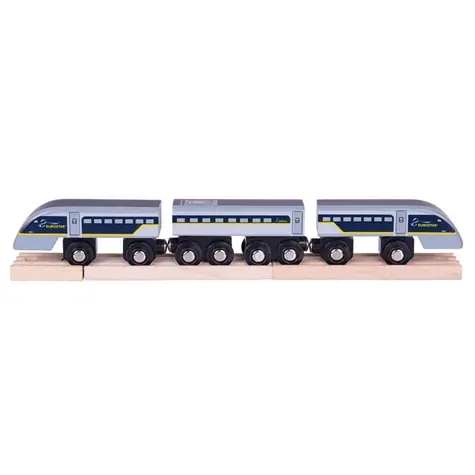 Bigjigs Rail Rychlík Eurostar E320 + 3 koleje / od 3 let