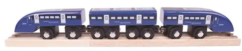 Bigjigs Rail Rychlík High Speed 1 modrý / od 3 let