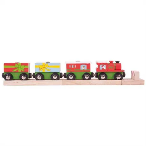 Bigjigs Rail Vánoční vláček + 3 koleje / od 3 let