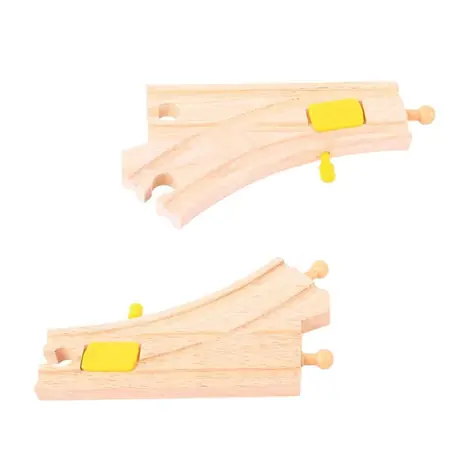 Bigjigs Rail Přehazovací výhybka 2 ks / od 3 let