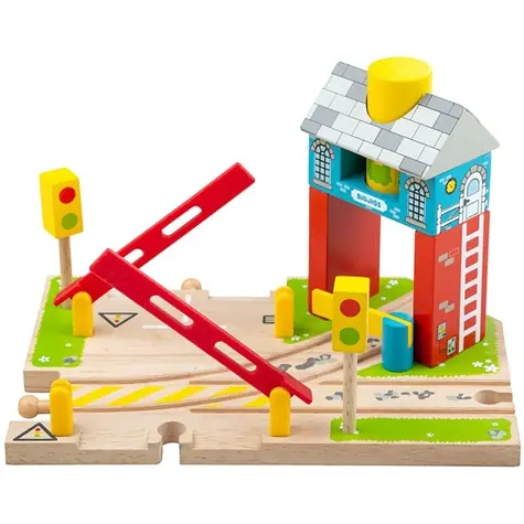 Bigjigs Rail Závory s návěstím / od 3 let